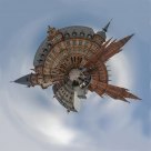 Little Planet, Town Hall and Market Church Wiesbaden